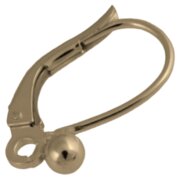 Brisure med kugle og åben øsken 585/-  