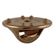 Gold-plated tie tack with grip