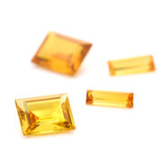 Synthetic danburite, baguette