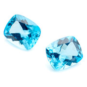 Topaz, swiss, cushion, 11.00 x 9.00 mm