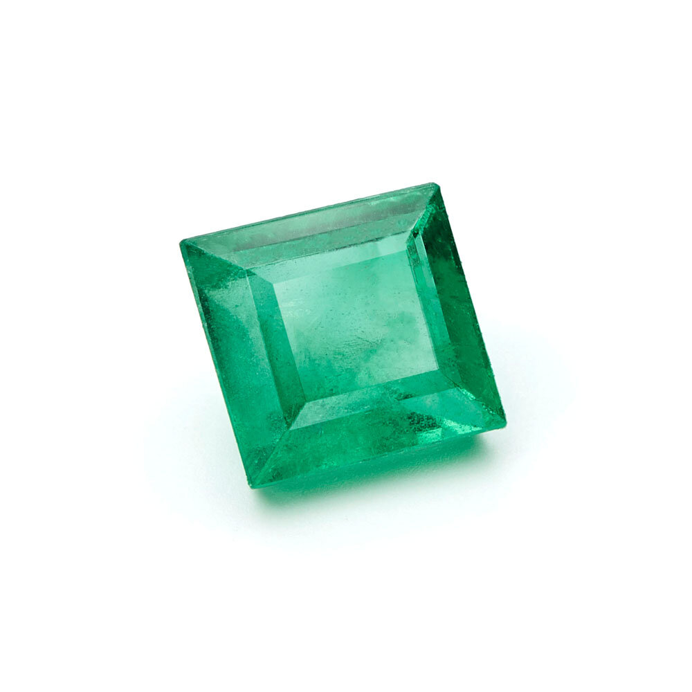Emerald, square, 3.25 x 3.25 mm +/- 