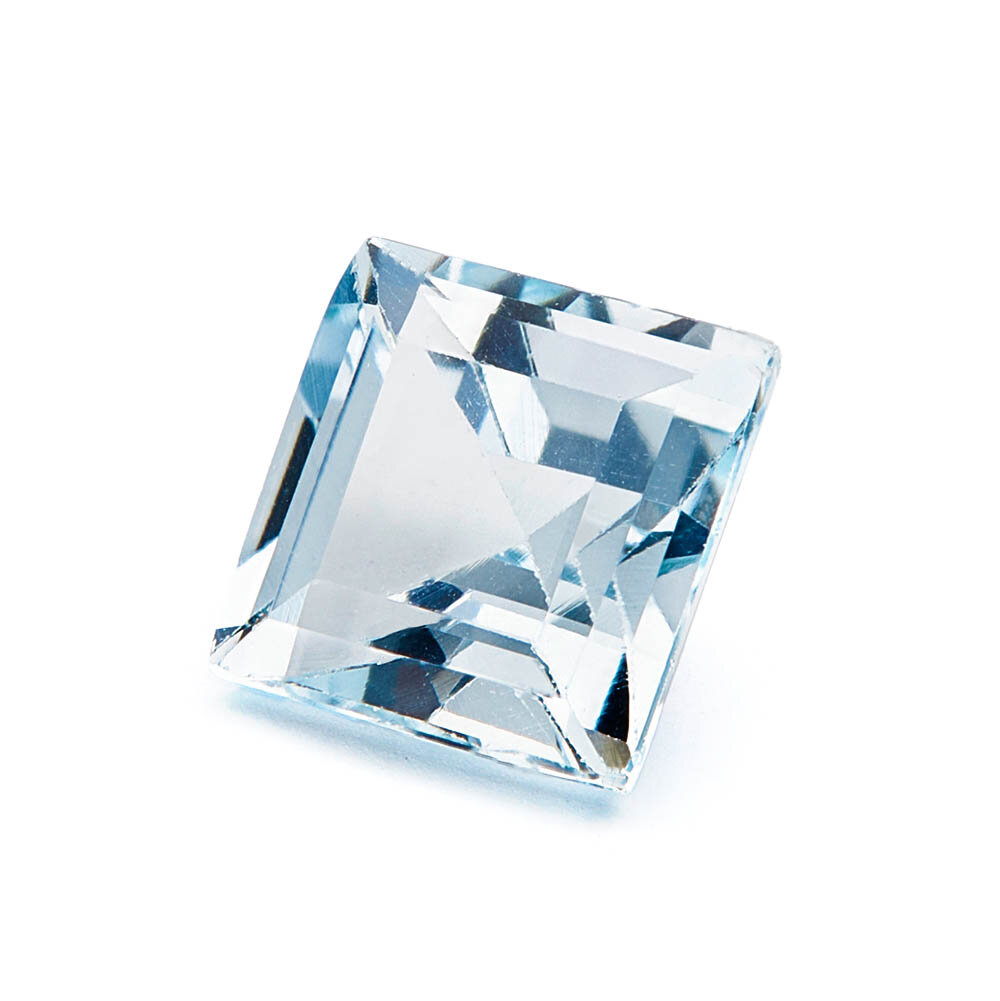 Topaz blue, sky, square 