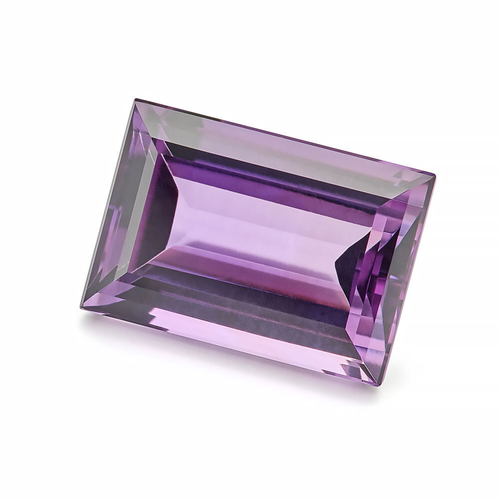 Amethyst, baguette, 13.00 x 9.00 mm 