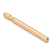 Ear pin with 1 notch, rounded end, 750/- red gold