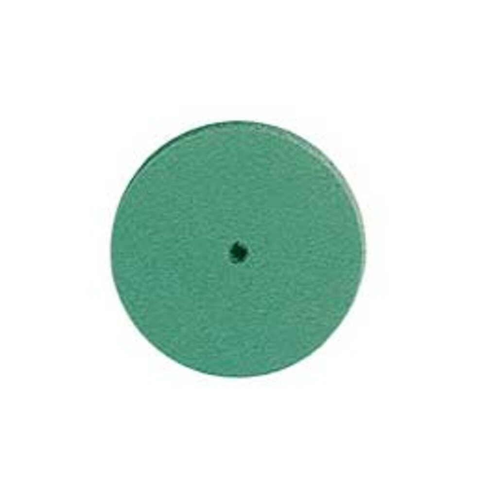 Green rubber wheel (coarse) – Perfect high-gloss polishing of precious metals 