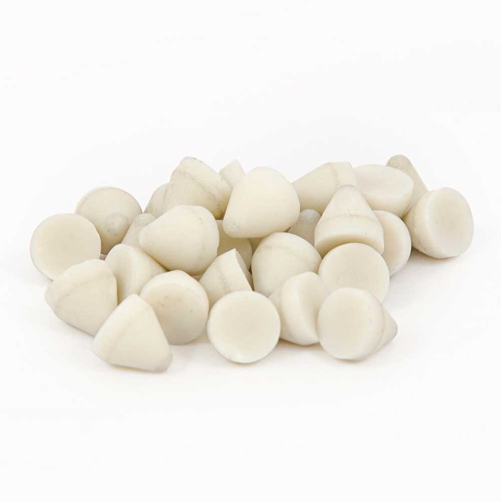 OTEC KX10 white/fine plastic grinding chips, cone, 10 mm 