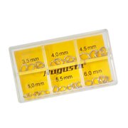 Assorterede ovale øskner 925/- forgyldt