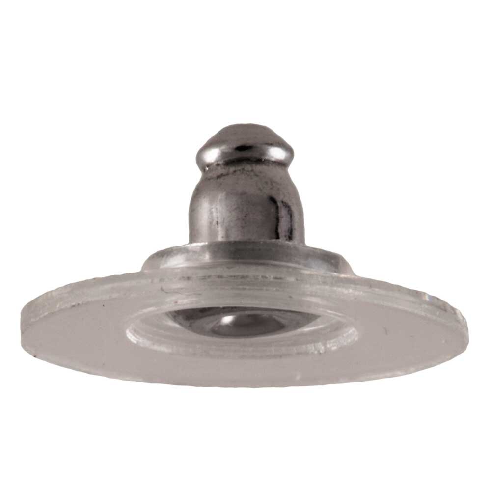 Ear nut plastic, white 