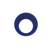 Filvax, blå - rund, ocentrerat hål