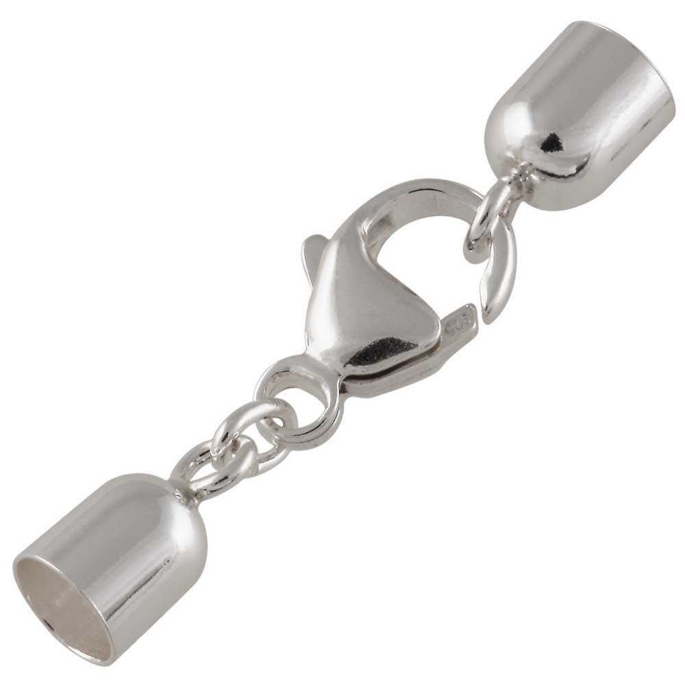 Swivel clasp with end caps 925/- 