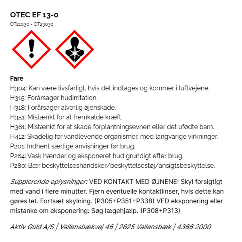 EF 13-0 Electrolyte Liquid - Silver, OTEC 