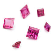 Ruby, princess cut