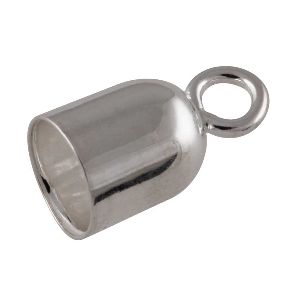 End cap with jump ring 925/- 