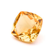 Citrine, cushion, 11.00 x 11.00 mm 