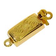 Collierlås med antik mönster 925/- förgyllt