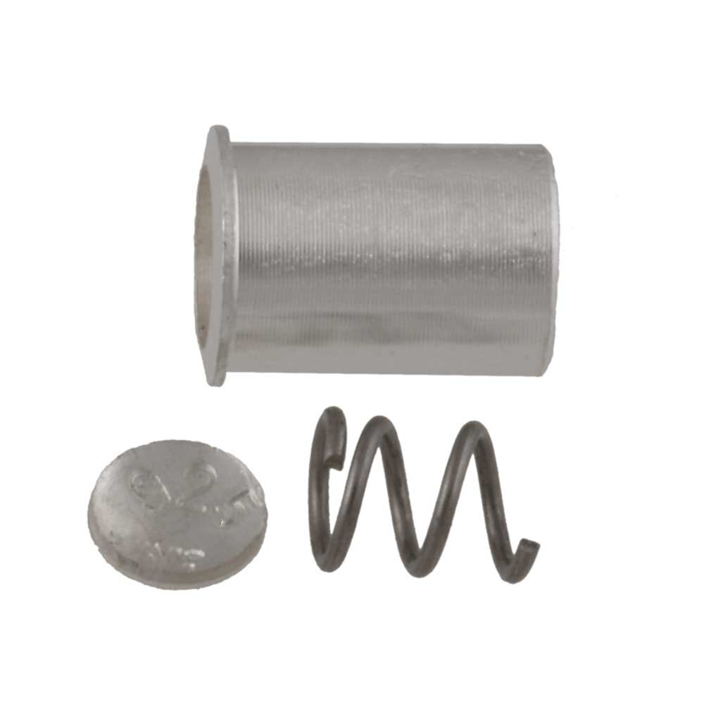 Lock cylinder, simple bayonet with collar, 925/- silver 