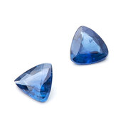 Sapphire, blue, trilliant