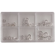 Assorted oval jump rings 925/-
