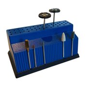 Bur Holder with Magnetic Slots, Blue