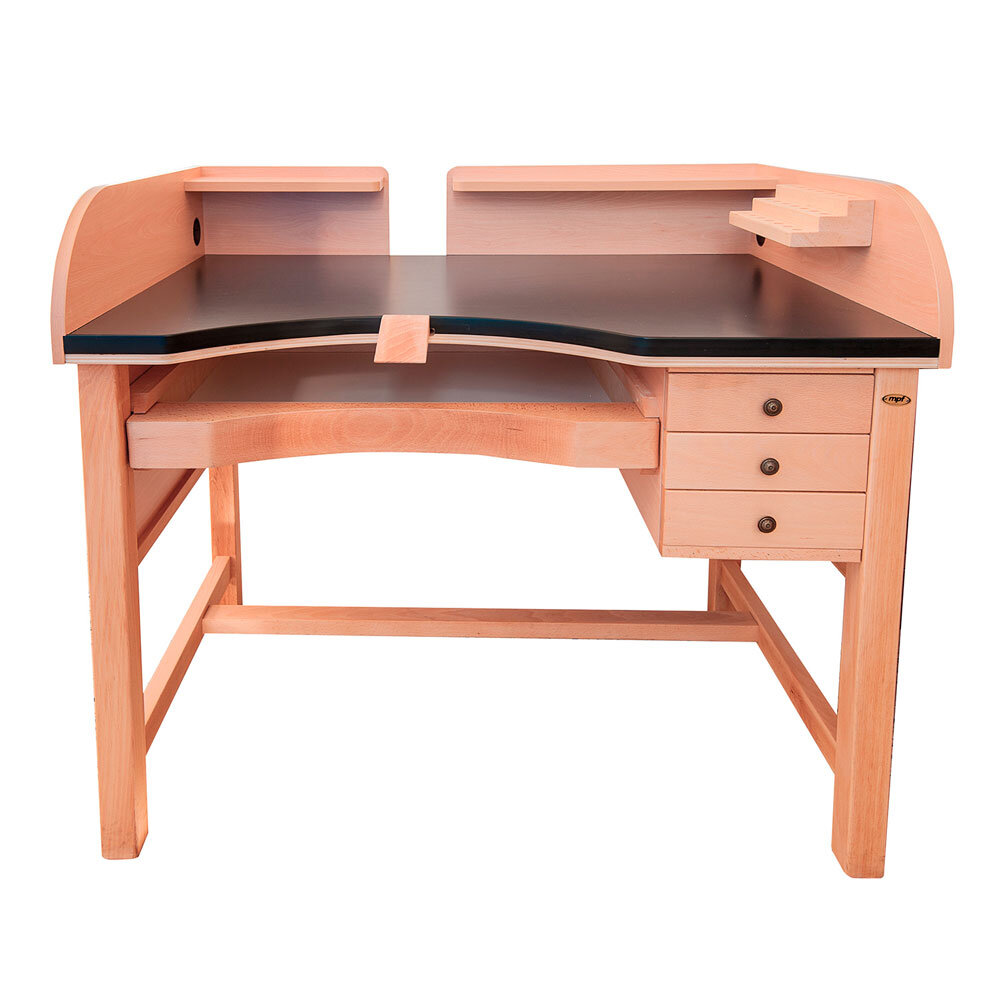 Workbench for goldsmiths with anthracite grey top 