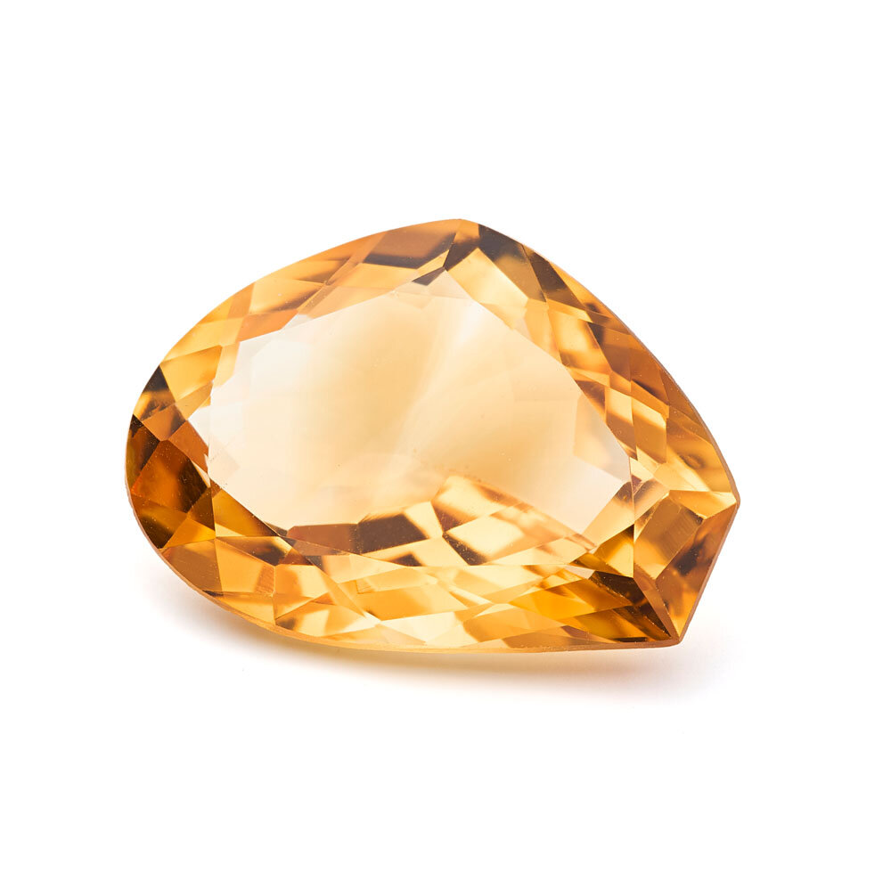 Citrine, fancy cut, 22.00 x 16.00 mm 