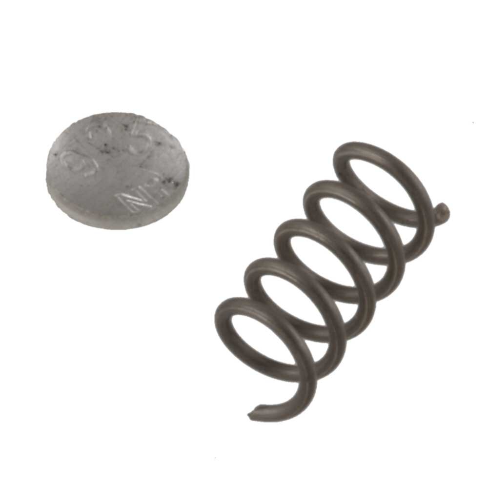 Stainless steel spring with cover plate for lock cylinder, 925/- silver 
