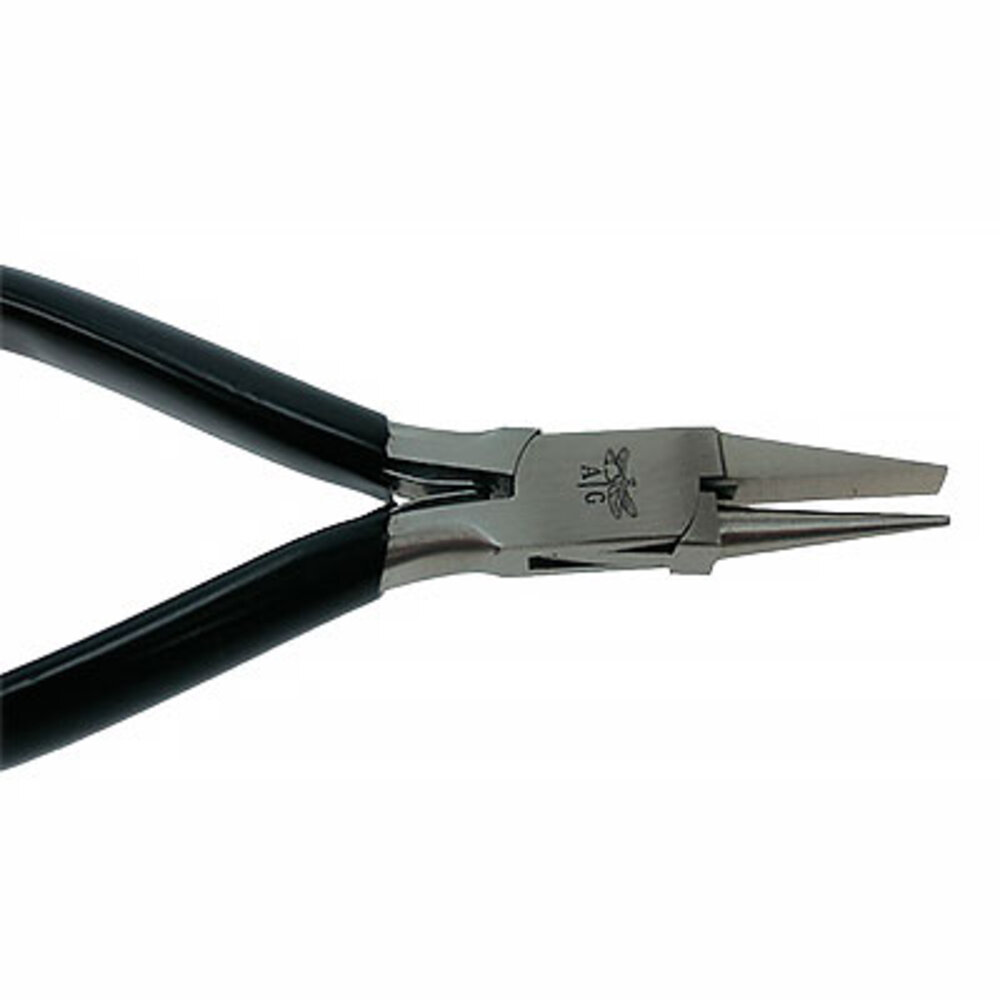 Bending plier with spring, flat/round 