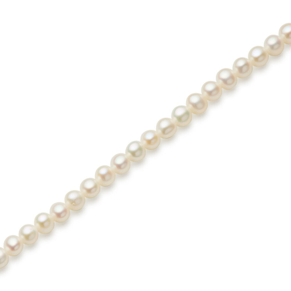 Chain with round freshwater pearls, cultured  