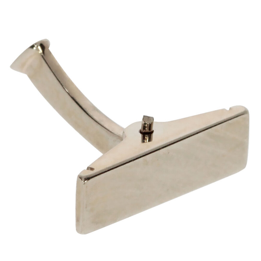 Cufflink with spring and pin 750/- white gold 