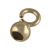 Capsule with a small open jump ring 925/- gold-plated