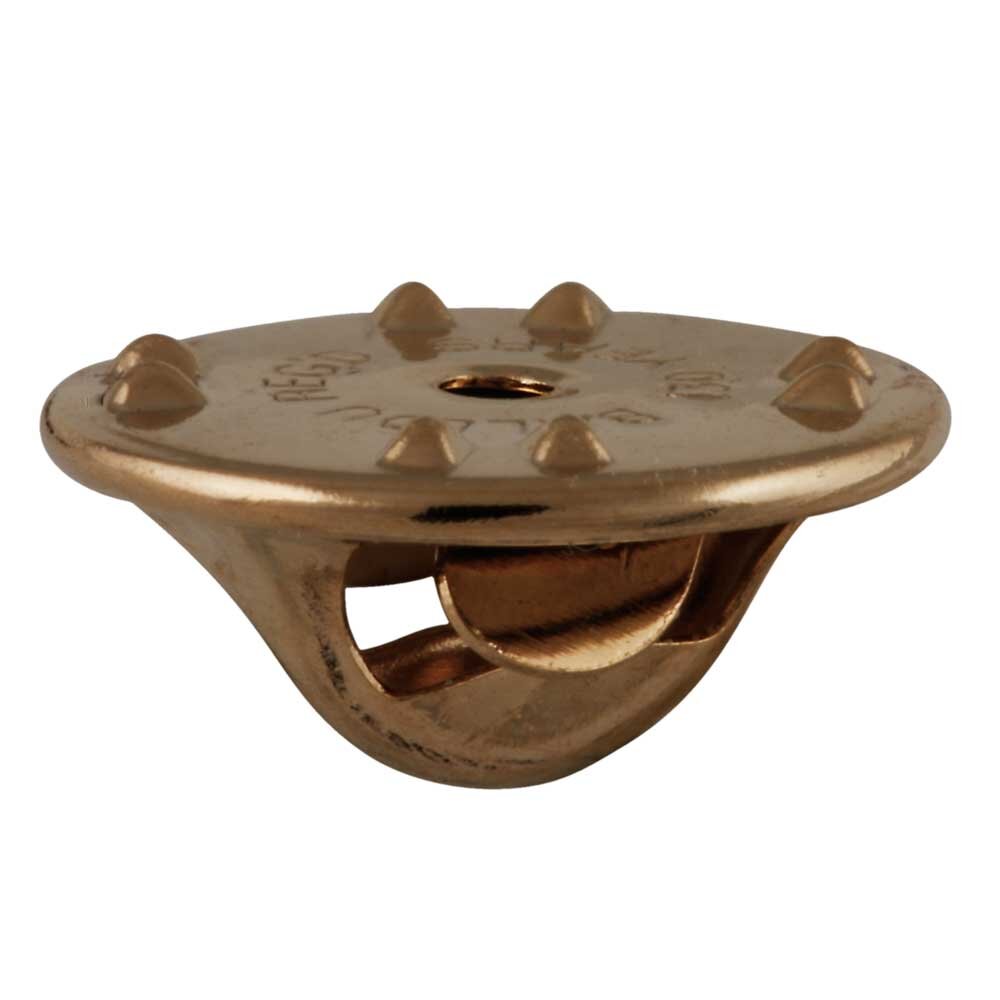 Gold-plated tie tack with grip 