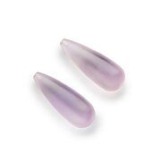 Amethyst, drop-shaped, matt