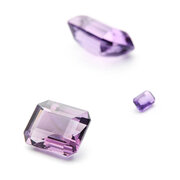 Amethyst, emerald cut/octagon