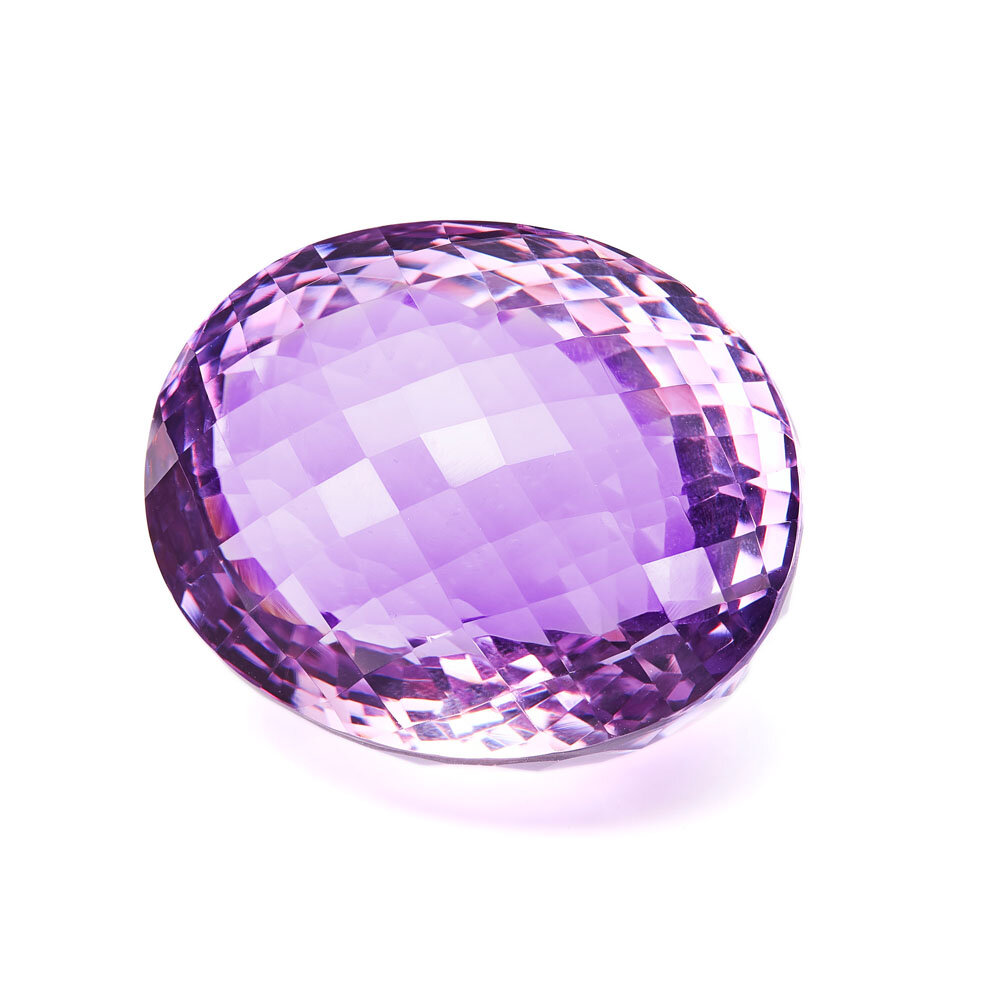 Amethyst, oval ceylon 