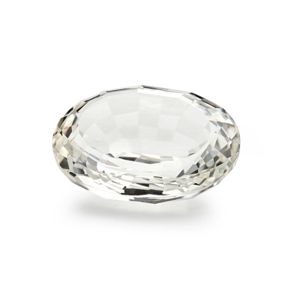 Topaz white, oval fancy cut - ceylon, 18.00 x 14.00 mm 