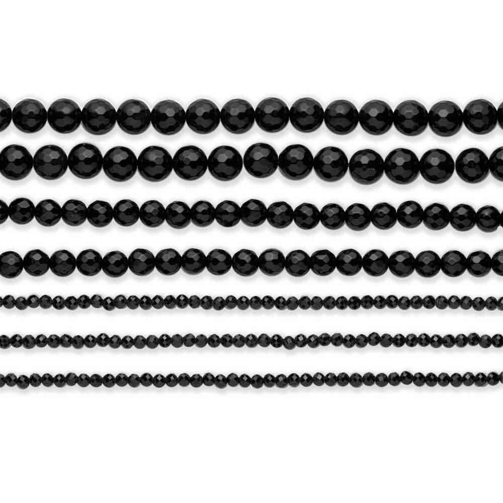 Spinel chain, black diamond cut 