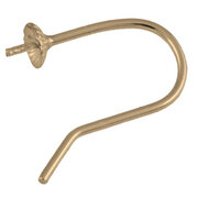 Ear hook with cup 925/- gold-plated 