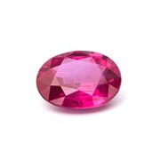 Rubin Burma, oval fasett, 7,40 x 5,80 x 3,20 mm