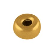 Rondelle-shaped bead 585/- yellow gold