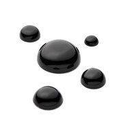 Onyx, round cabochon