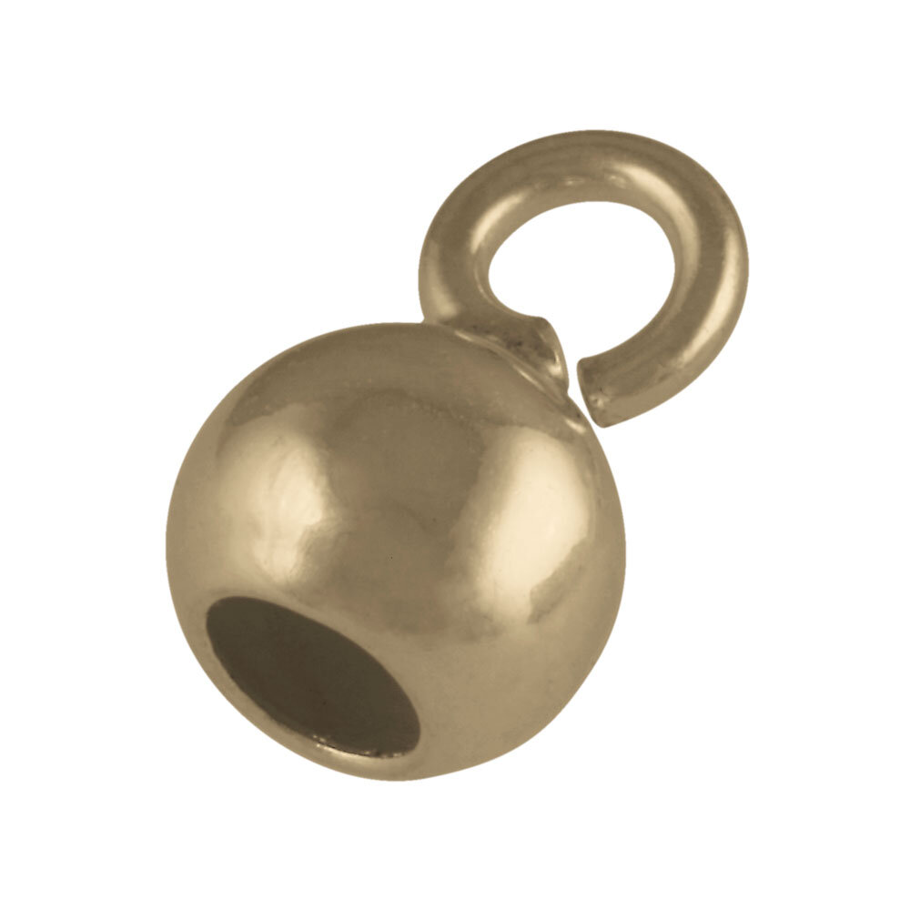 Capsule with a small open jump ring in double 