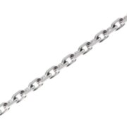 Collier ankar faset 585/- vitguld