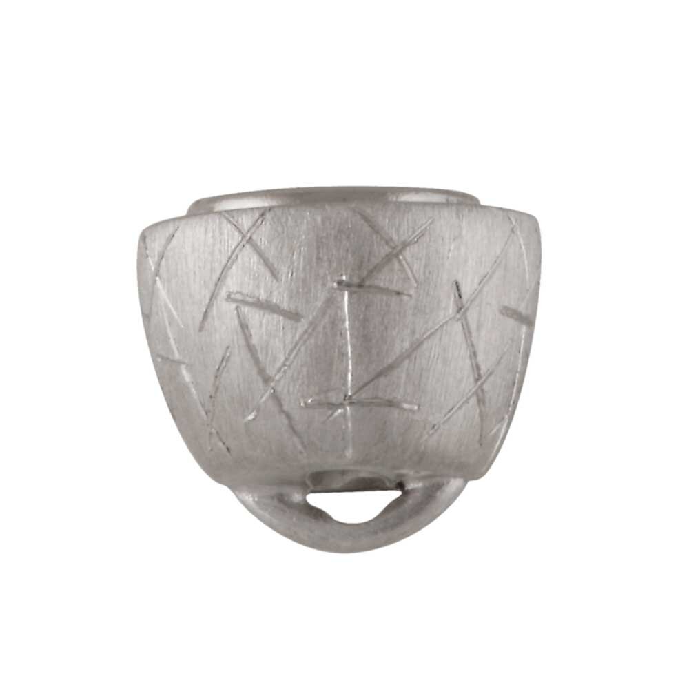 Barrel-shaped magnet clasp with ice pattern 925/- two tones 