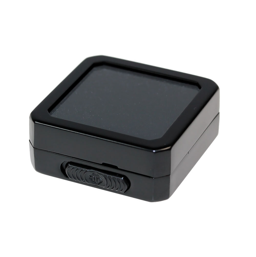 Sales Box, Black Plastic/Black Insert, Medium – 55 x 55 x 16 mm 