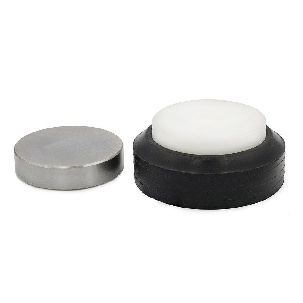 Flakjern stål og nylon i gummibase, Ø 75 mm, Durston 