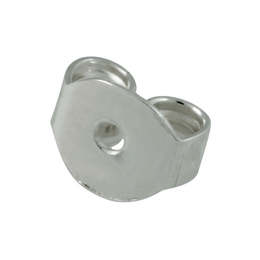 Light ear nut 585/- white gold 