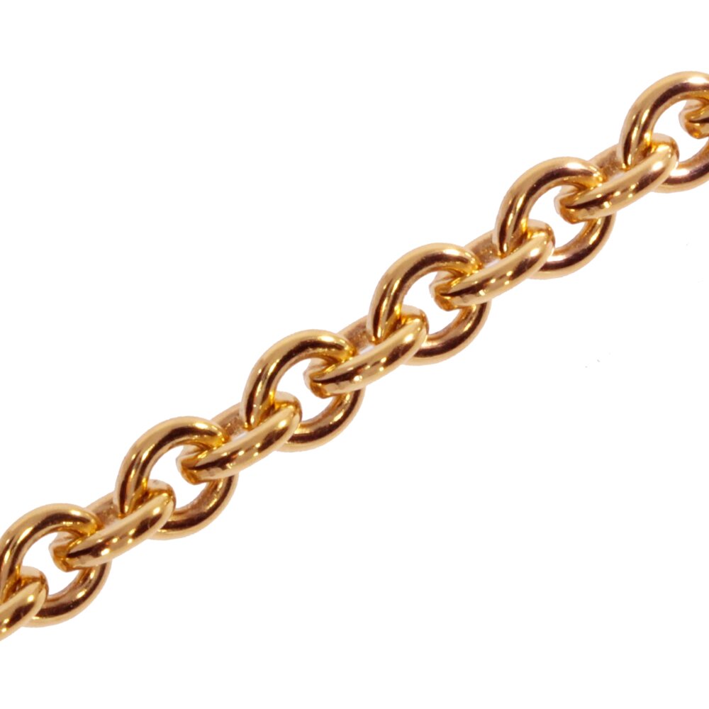 Trace round 750/- red gold 