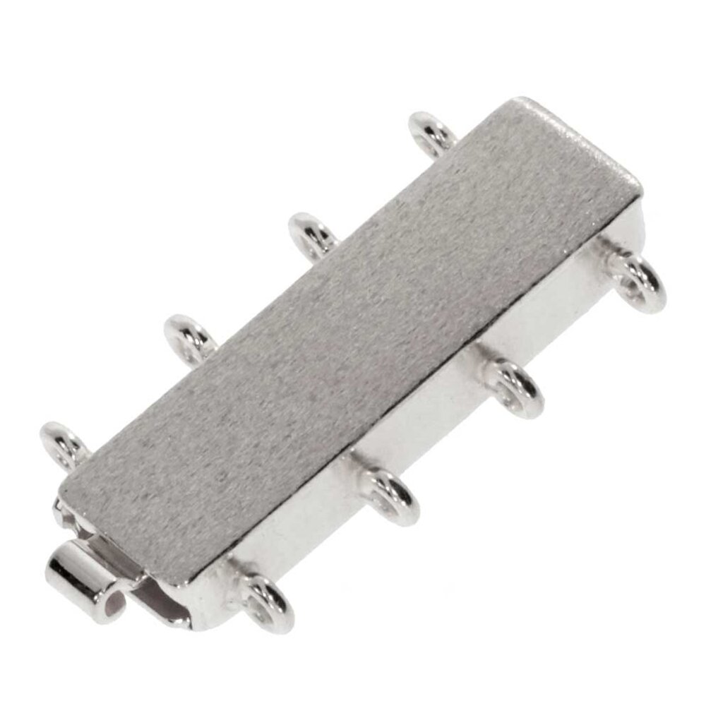 Matt jewelry clasp for 4 chain rows 925/-  