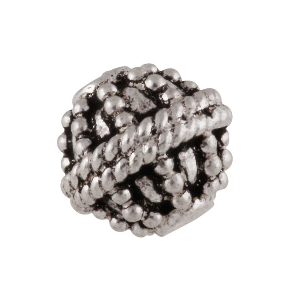 Bead with pearl wire 925/-, oxidised  