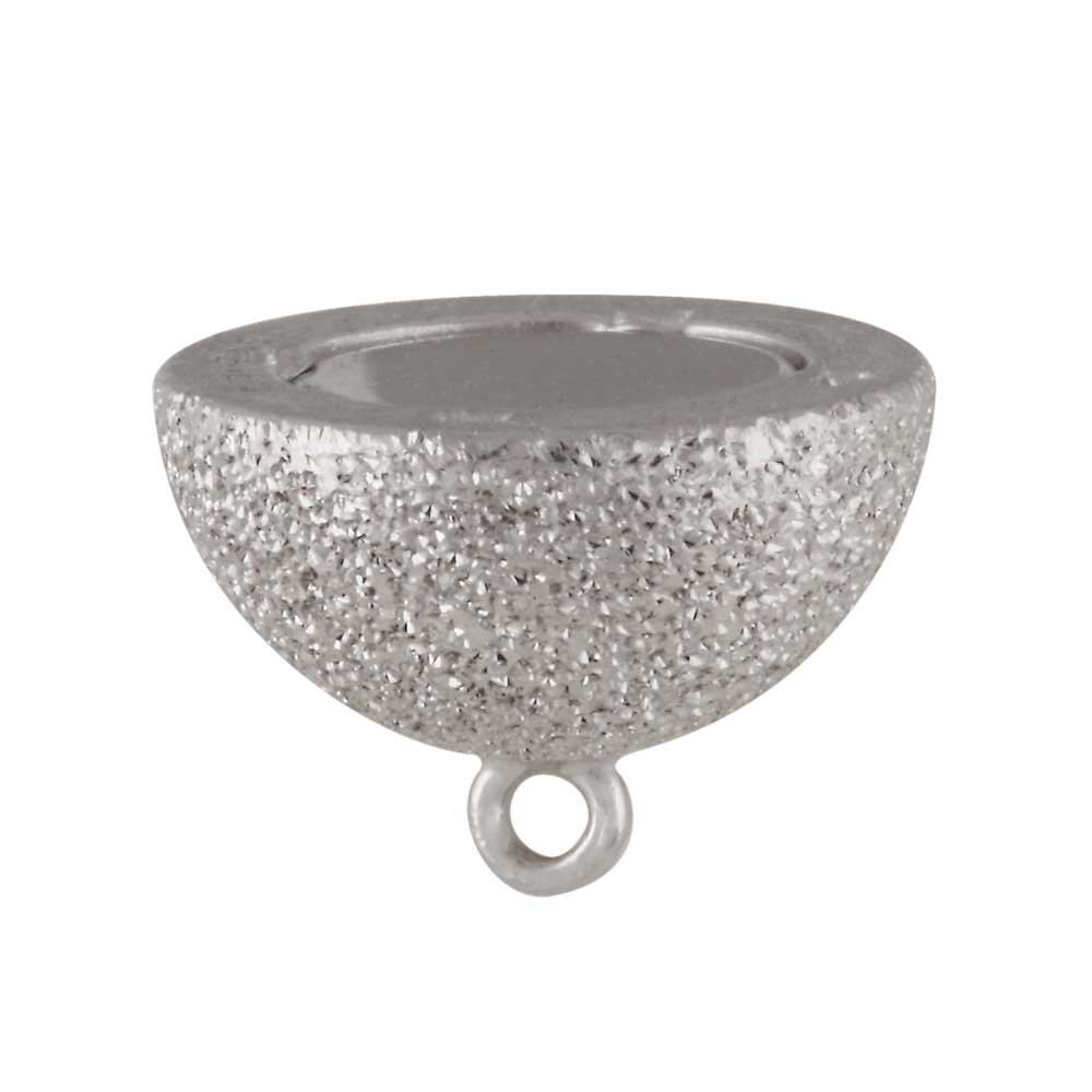 Sparkling magnet clasp 925/- two tones 